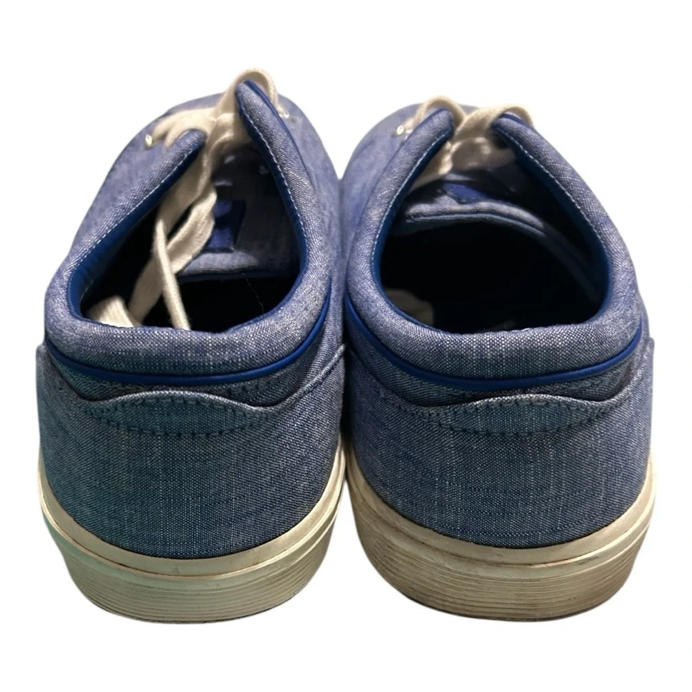 Ralph Lauren Blue Cream Sneakers Casual Comfort(Faxon low) - Picture 4 of 15